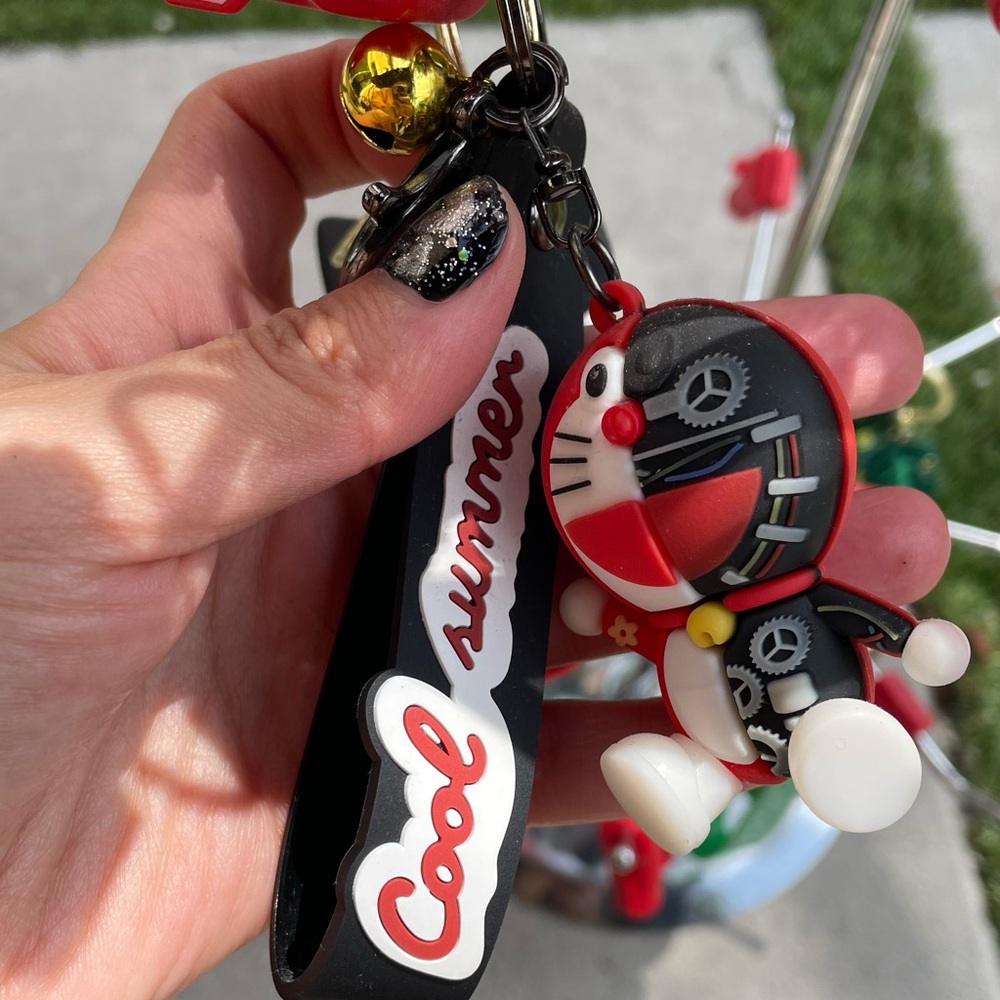 Cool Summer Keychain with Cartoon Character